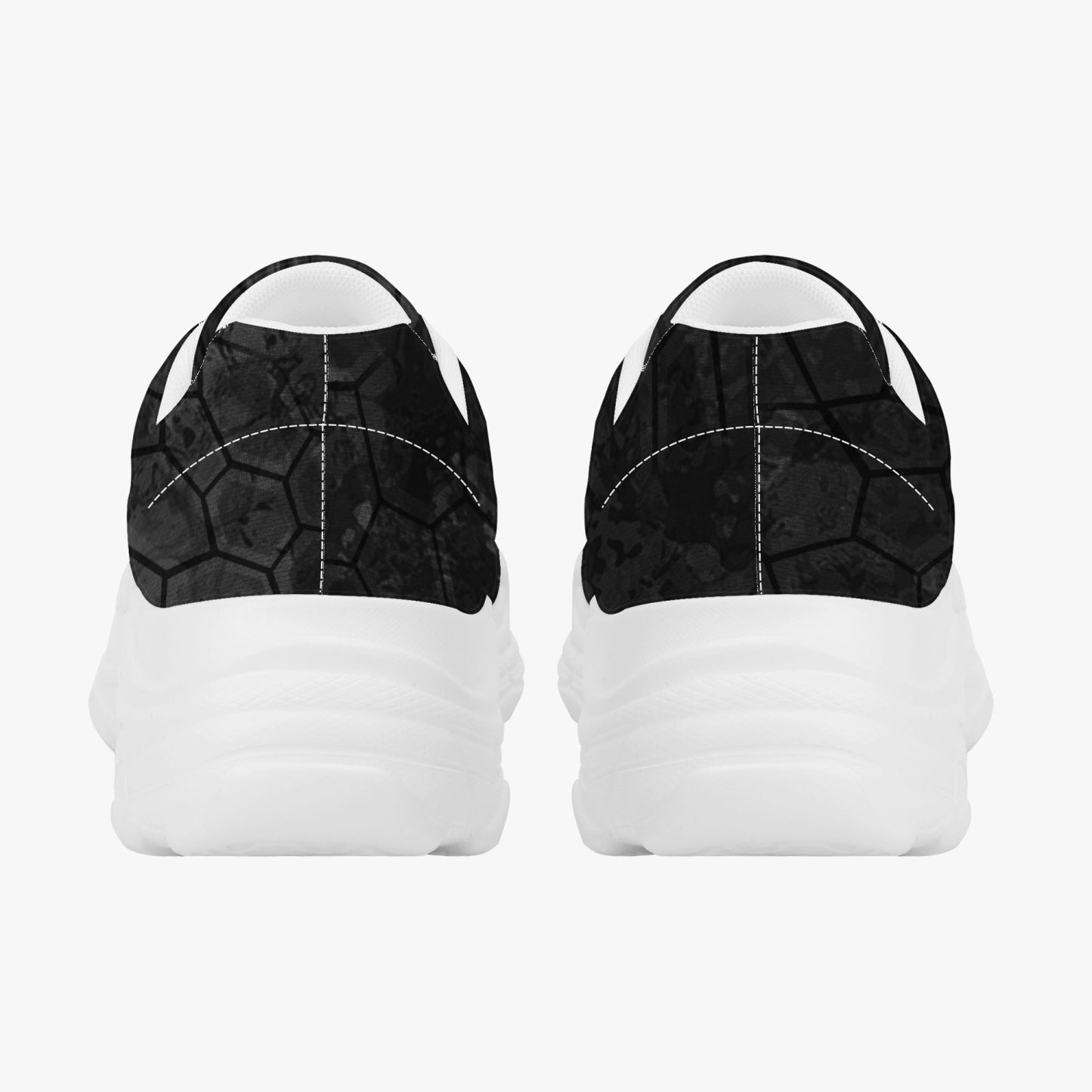 Machinedog.com Coin Trendy Chunky Sneakers - White/Black