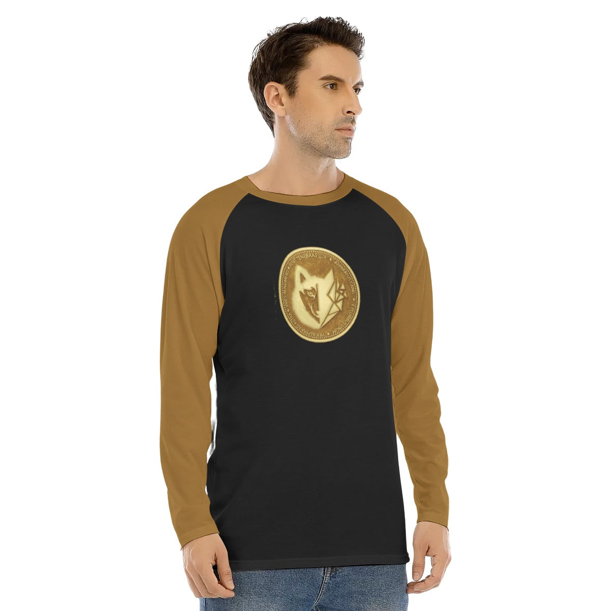 Machinedog Coin Long Sleeve T-shirt With Raglan Sleeve