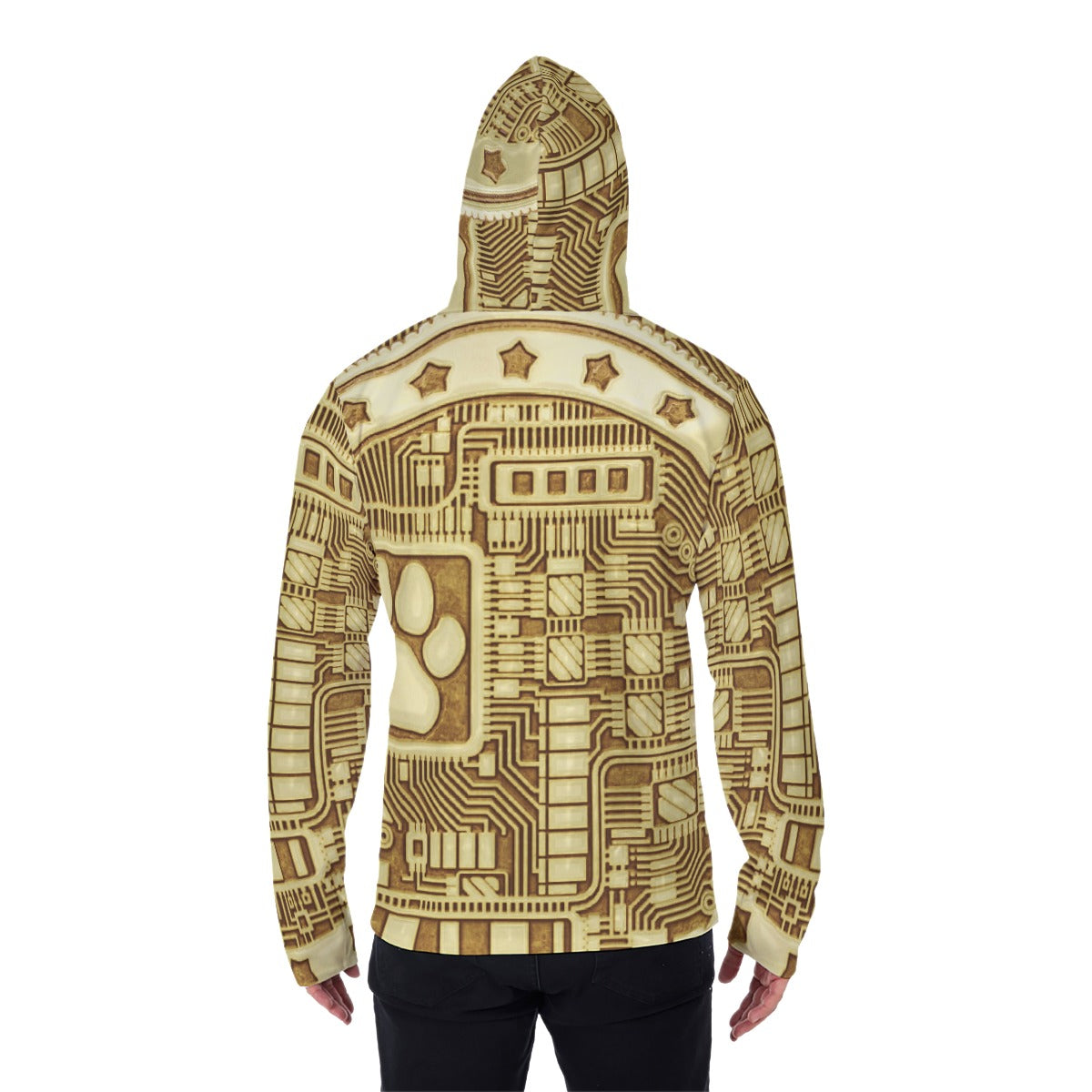 MACHINEDOG,COM Coin PULLOVER HOODIE WITH MASK