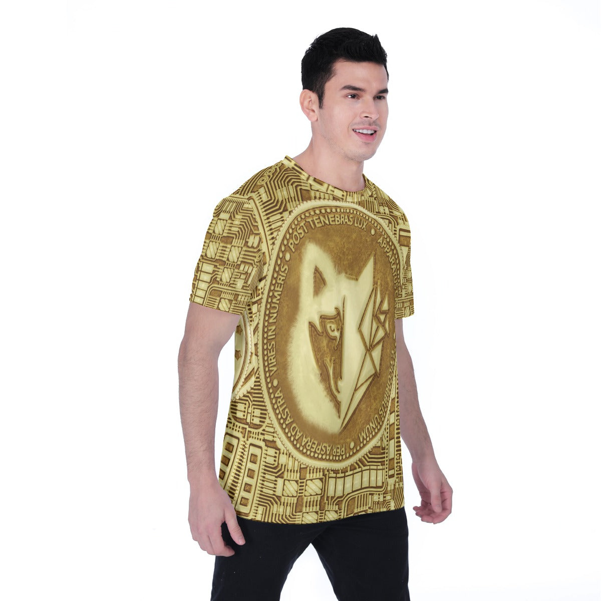 Machinedog.com Coin Men's T-shirt | Birdseye