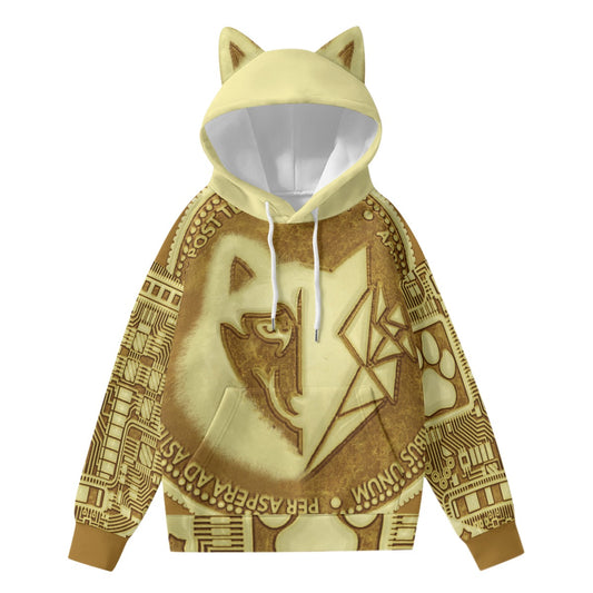 Machinedog.com Coin Women’s Hoodie With Decorative Ears