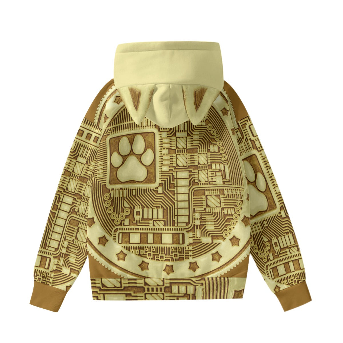 Machinedog.com Coin Women’s Hoodie With Decorative Ears