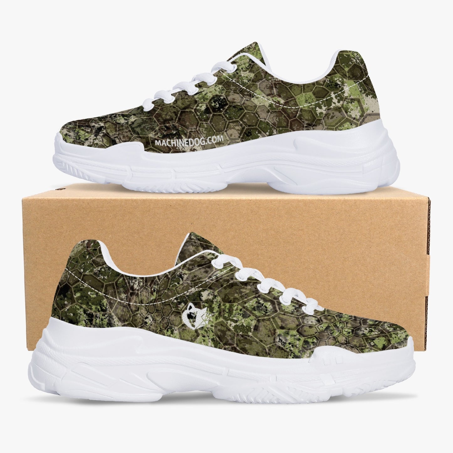 MACHINEDOG.COM COIN TRENDY CHUNKY SNEAKERS - OC Camo