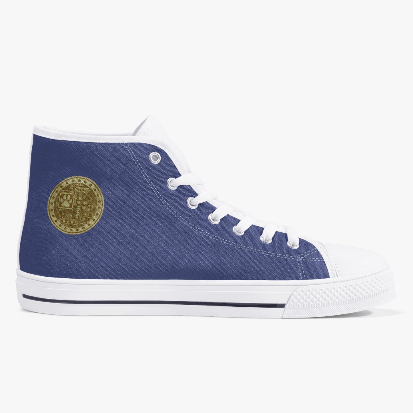 Men's Machinedog Coin Classic High Top Canvas Shoes - Veri Peri