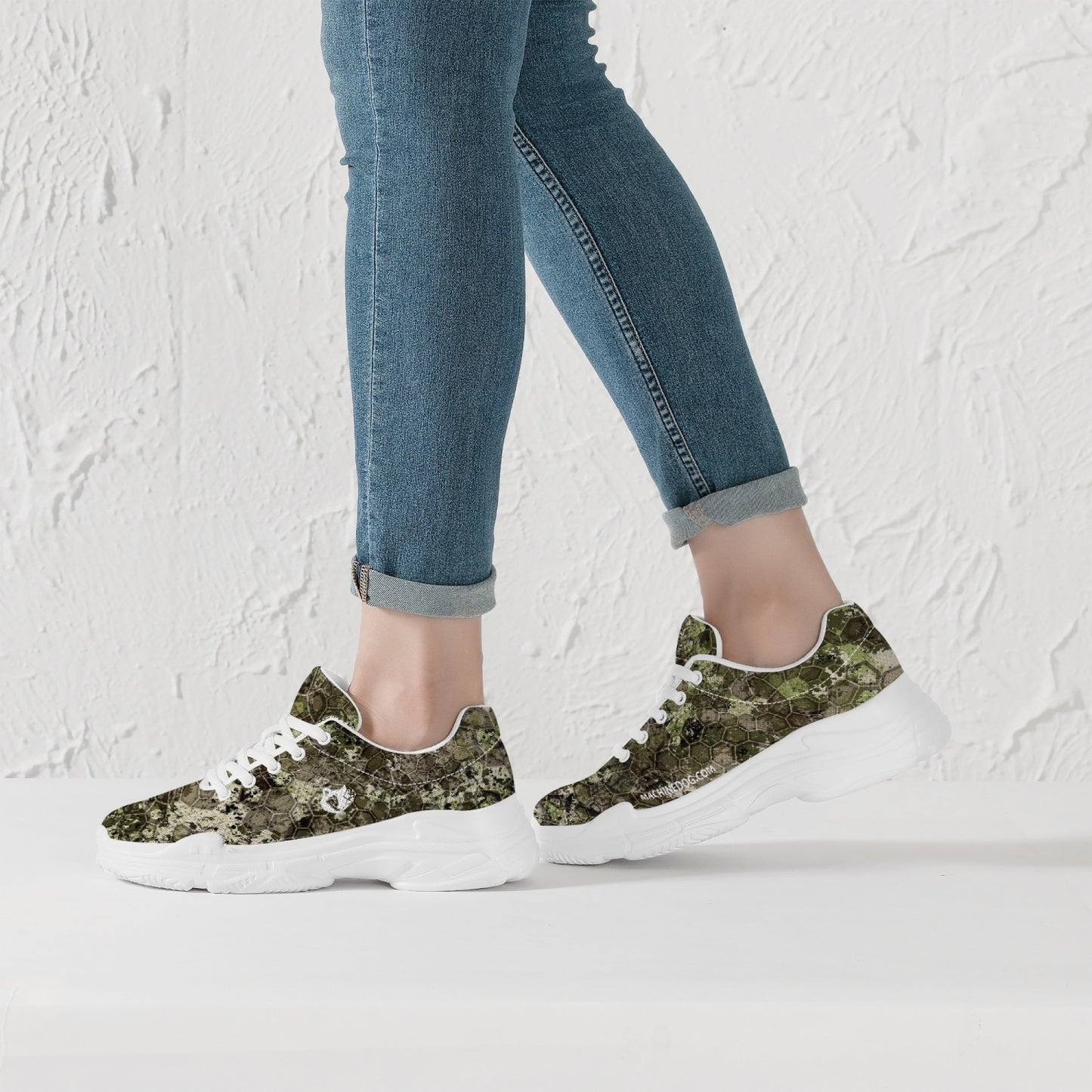 MACHINEDOG.COM COIN TRENDY CHUNKY SNEAKERS - OC Camo