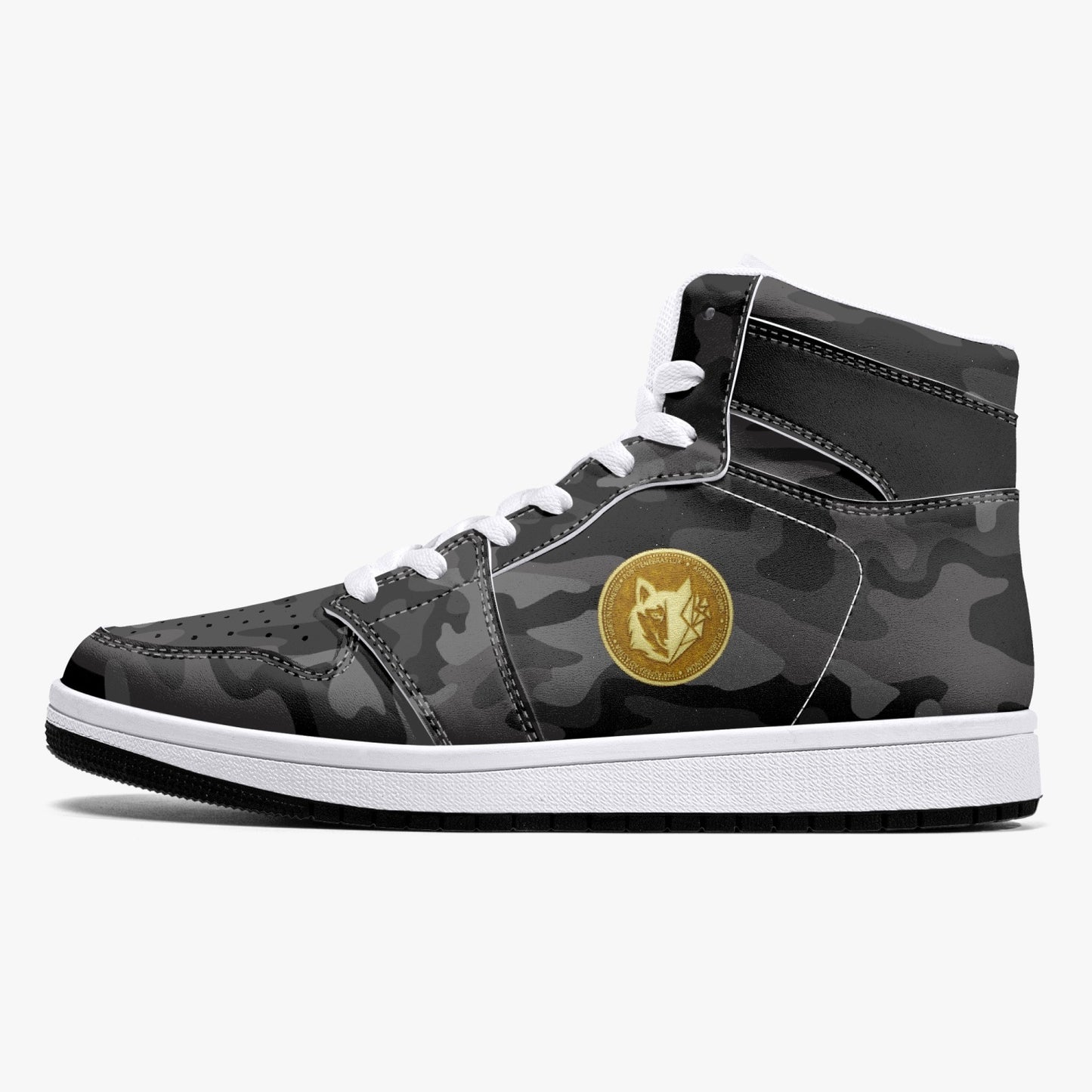 High-Top Leather Sneakers - MACHINEDOG T-MINUS