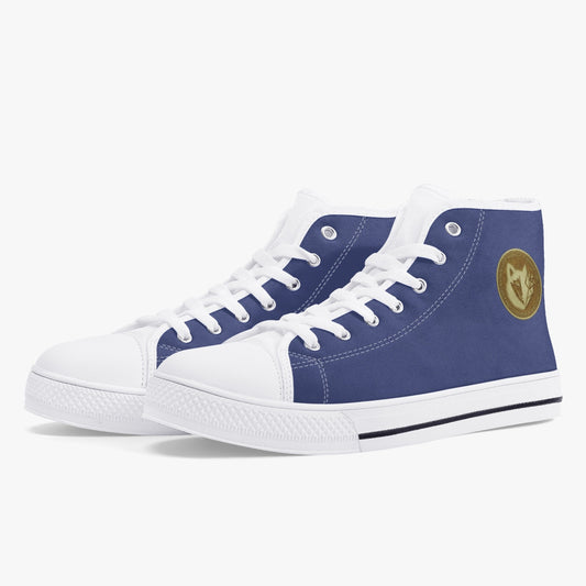 Men's Machinedog Coin Classic High Top Canvas Shoes - Veri Peri