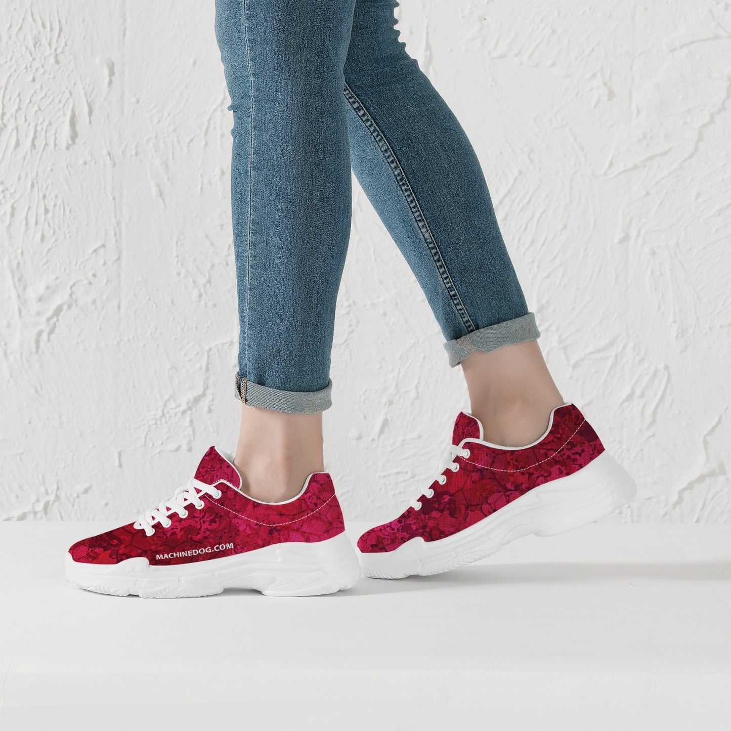 MAchinedog.com Coin TRENDY CHUNKY SNEAKERS - Lava Coral