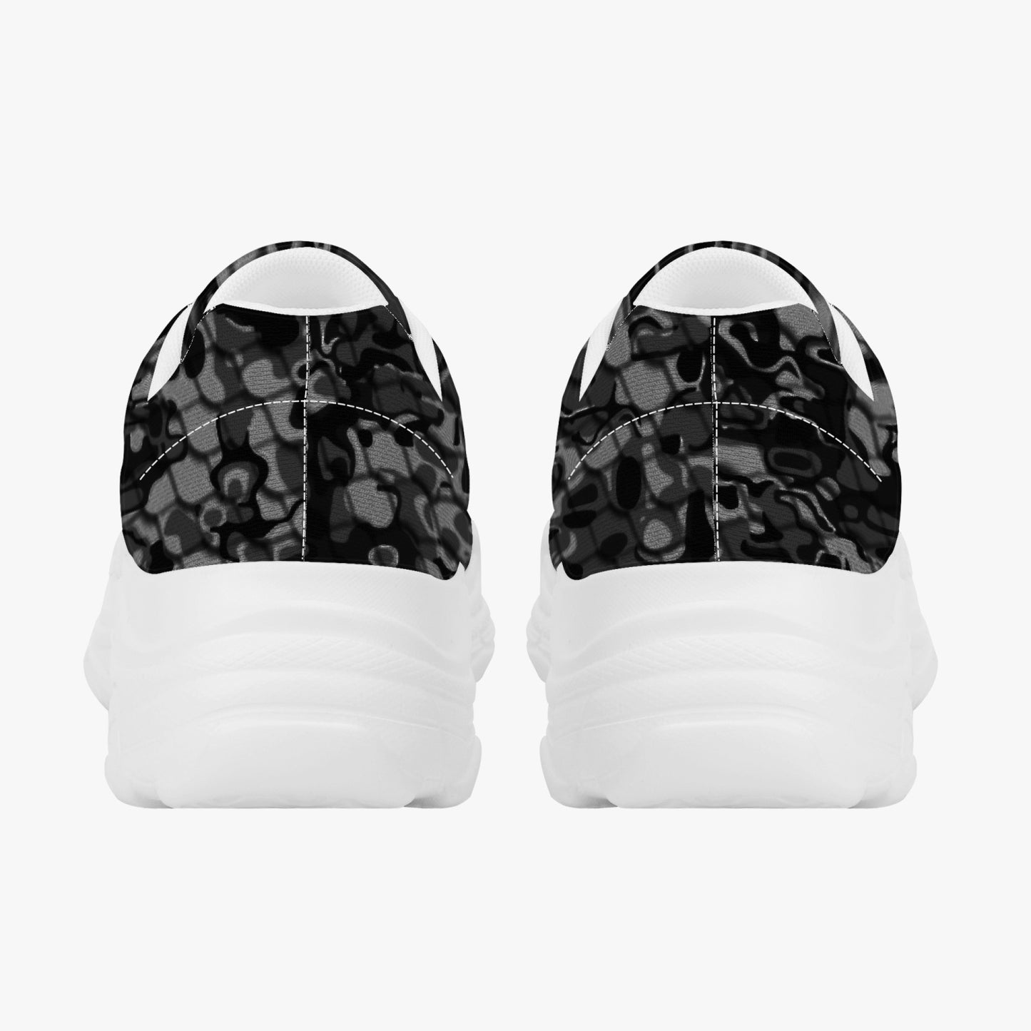 Machinedog.com Coin Trendy Chunky Sneakers - White/Black