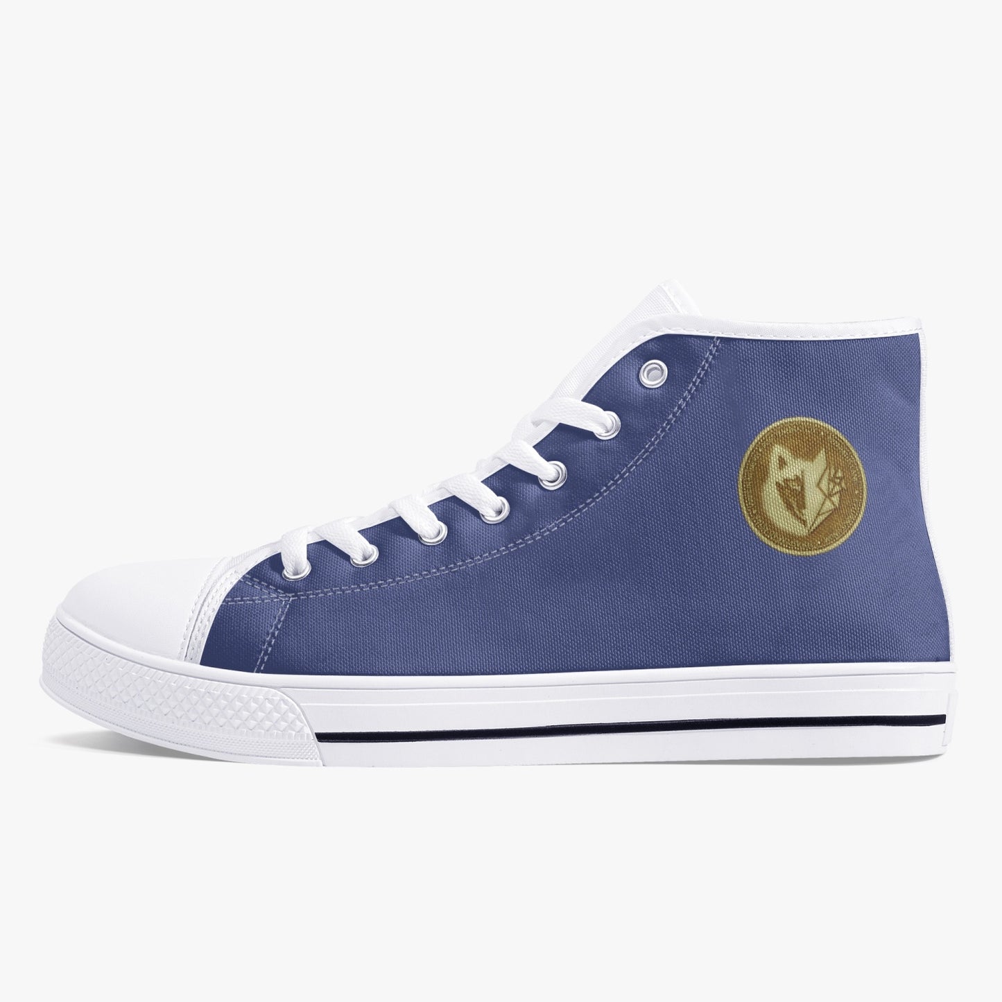 Men's Machinedog Coin Classic High Top Canvas Shoes - Veri Peri