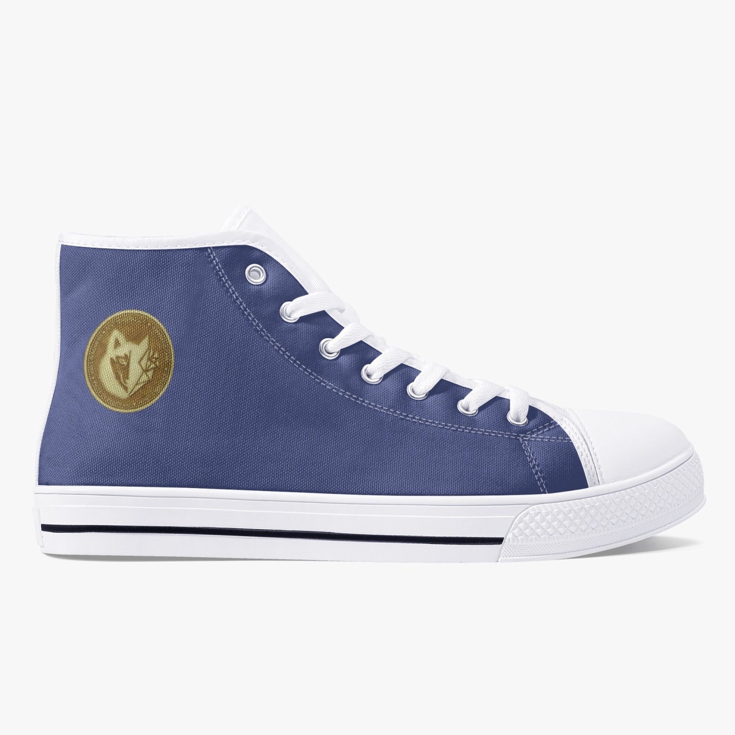 Men's Machinedog Coin Classic High Top Canvas Shoes - Veri Peri