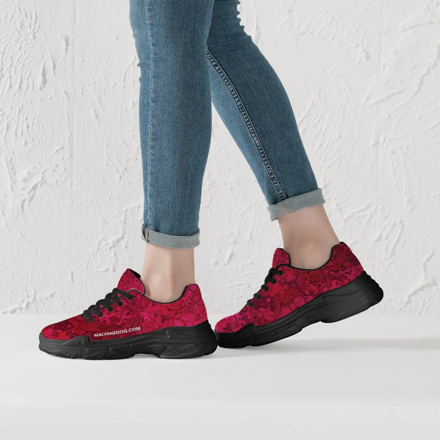 MAchinedog.com Coin TRENDY CHUNKY SNEAKERS - Lava Coral