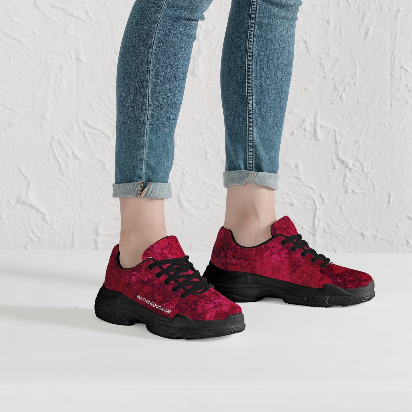 MAchinedog.com Coin TRENDY CHUNKY SNEAKERS - Lava Coral